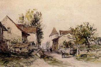 約翰 巴托特 瓊坎 Peasants Returning to the Farm 約翰 巴托特 瓊坎 Peasants Returning to the Farm